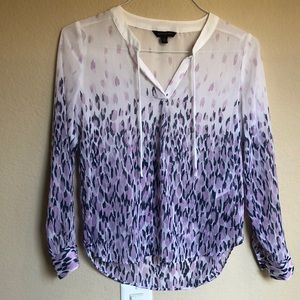 Banana Republic sheer blouse